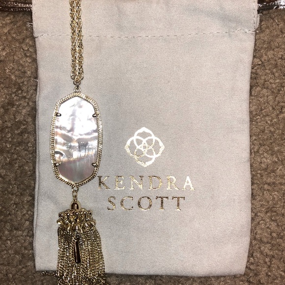 Kendra Scott Jewelry - Kendra Scott  Rayne Gold Long Necklace, Mother of Pearl